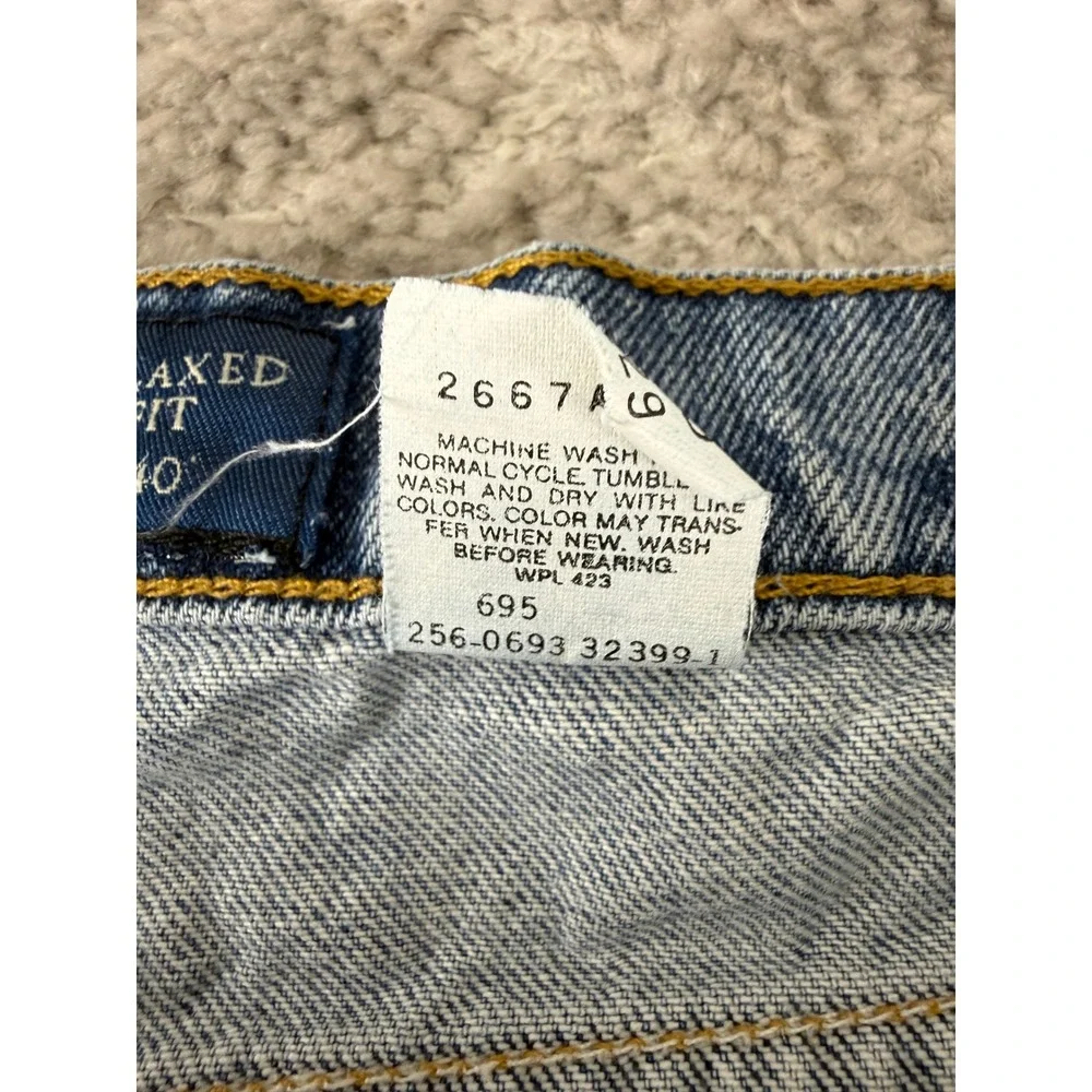 Levi's Size 40x29 540 Relaxed Fit Straight Leg Denim Jeans Blue Men